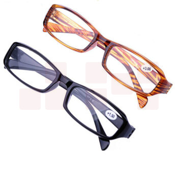 巨联（JULIAN）时尚舒适优雅老光镜树脂老花眼镜远视 男女式便携老人花镜 黑色（单位：副）