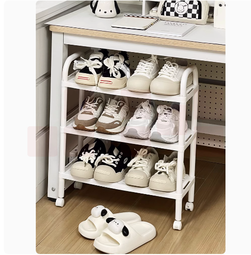 三层简易鞋架  储物收纳架  货号：LJ