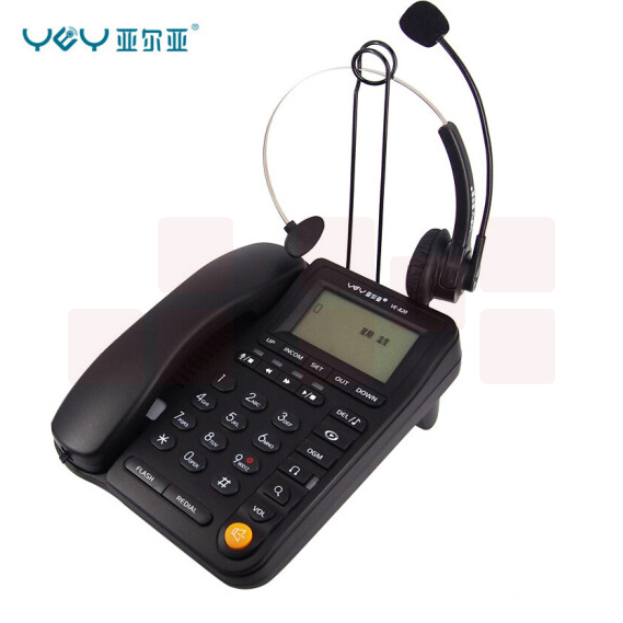 亚尔亚（YEY）VE820 SD卡录音耳机电话机 办公 通话自动双向录音  货号：TXH