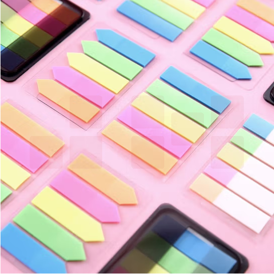 得力9064指示标签索引标签12*43mm(5色100张)(袋)