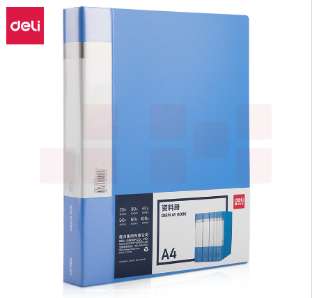 得力5005ES_60页资料册235*310*34mm(蓝)(个)