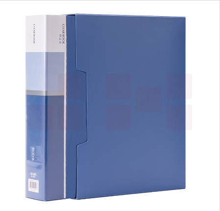  得力 5007-100页资料册 文件夹235*310*63mm(蓝)