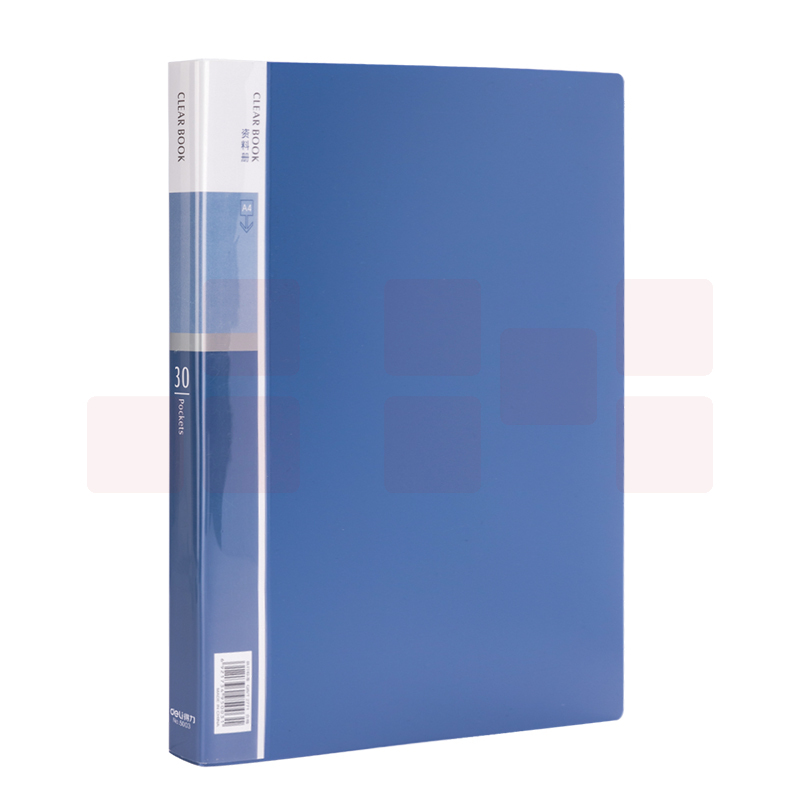 得力5003_30页资料册235*310*18mm(蓝)(本)