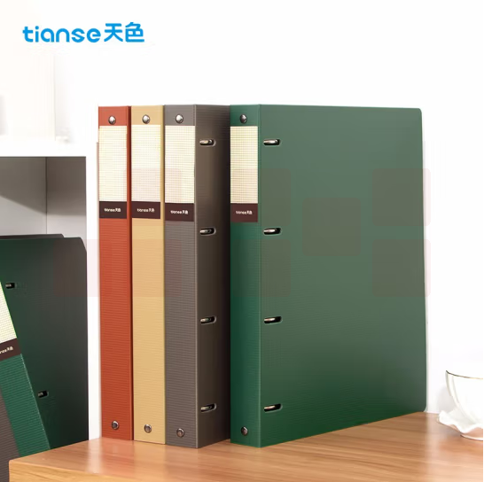 天色  四孔文件盒 档案盒  A4活页夹插页资料册 TS-1516 货号：JC