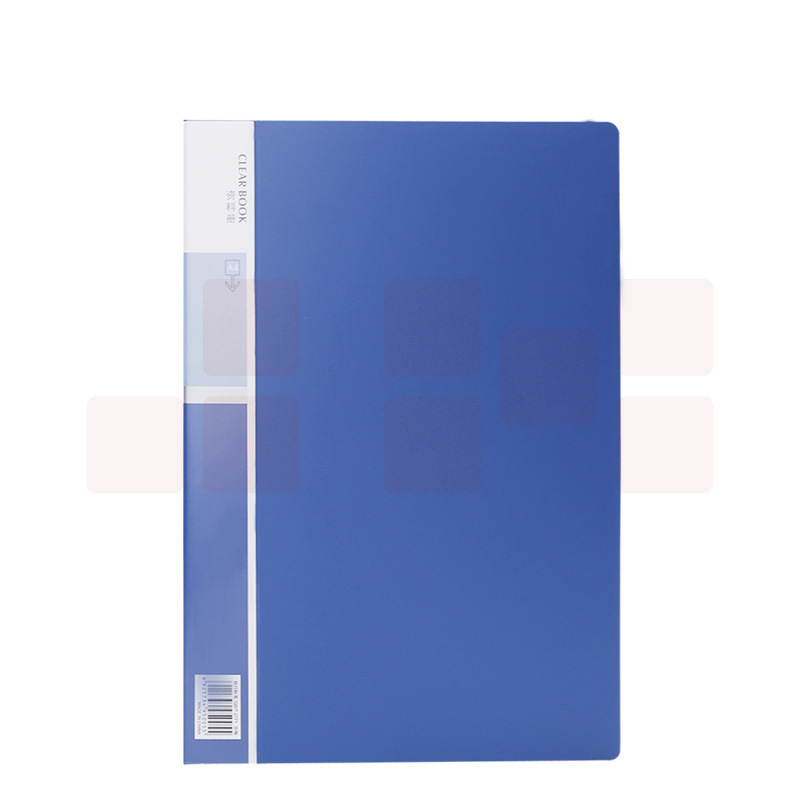 得力 5005 A4 60页经济型资料册235*310*34mm  蓝色