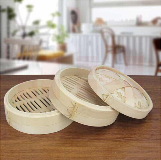 5寸竹笼屉  小笼包加深竹制蒸笼