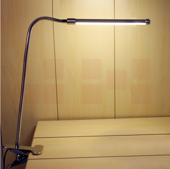 大学生led台灯床头灯夹式护眼灯寝室书桌夹子灯宿舍夹式学习阅读灯创意看书夜读灯USB夹灯 黑色 三色调光