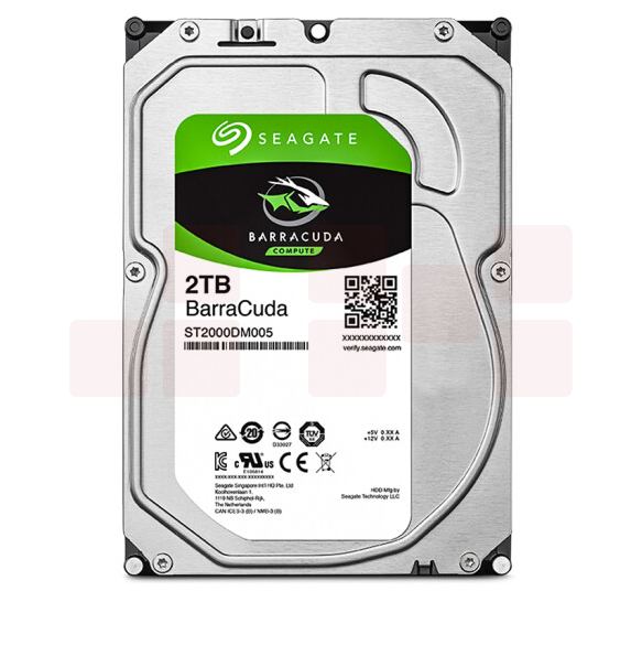 希捷(Seagate)2TB 256MB 5400RPM 台式机机械硬盘 SATA接口 希捷酷鱼BarraCuda系列(ST2000DM005)