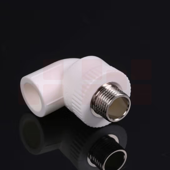 PPR外丝弯头 PPR50*1.5寸外牙弯头 货号：JC