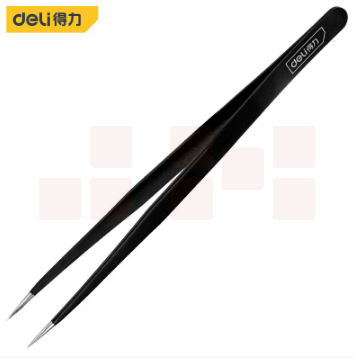 得力 DL396101 手动工具 尖头镊子 小夹子