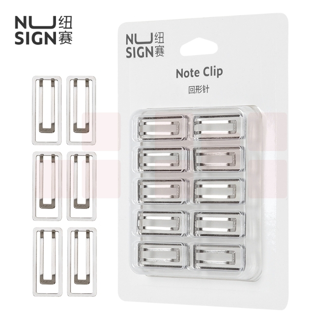 得力(deli)纽赛 32mm 创意回形针 曲别针 10枚装NS106