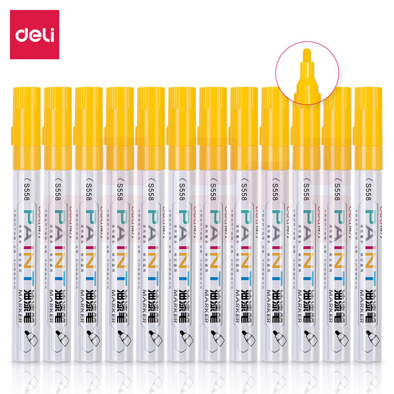 得力 S558油漆笔  颜色备注
