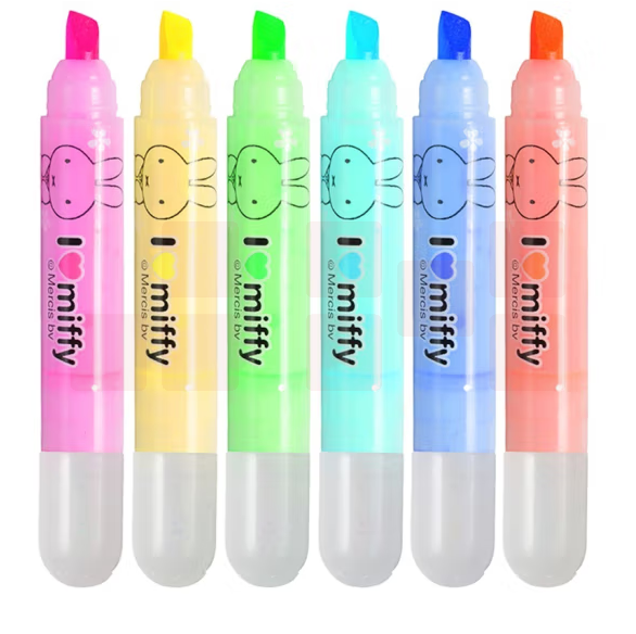 晨光（M&G）FHM22501 米菲荧光笔套装 迷你荧光标记笔 学生办公用品 6支/袋