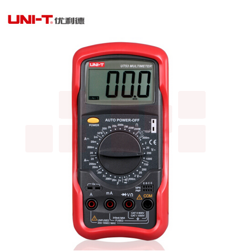 优利德（UNI-T）电工万用表数字数显式万能表  UT51 52 53 54 55 56