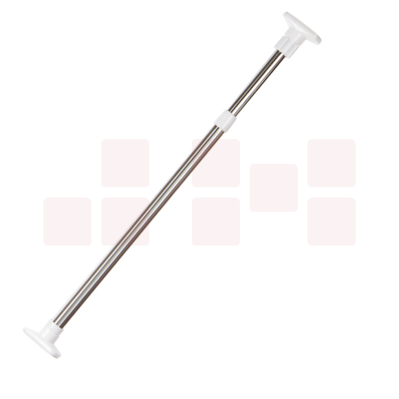 60-100cm 窗帘杆 晒衣杆 浴帘杆 免打孔可伸缩不锈钢浴室挂衣架