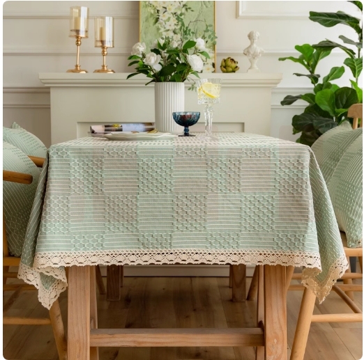 棉麻轻奢桌布茶几台布 140*200cm   货号：LJ