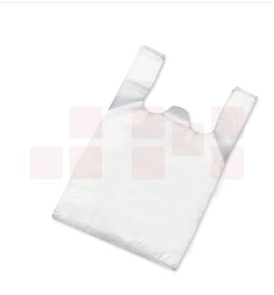 巨联 白色塑料食品袋 塑料袋手提外卖打包袋方便袋 薄款30号 100个/包  尺寸30*50cm