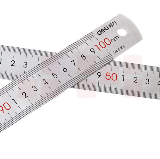 得力  8460-1米钢直尺
