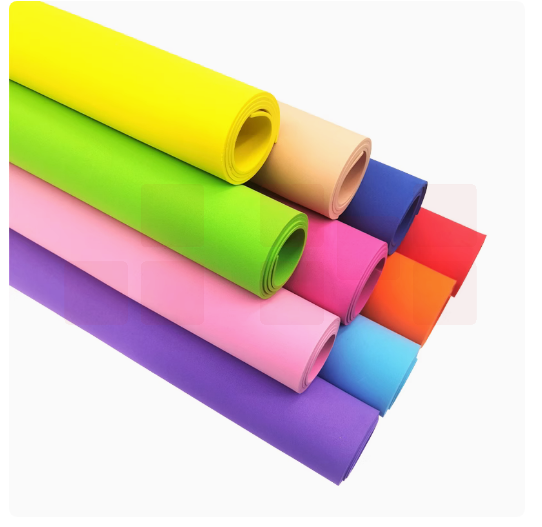 彩色海绵纸 幼儿园手工DIY  EVA泡沫纸 2mm厚  40*60cm 混色 10张/包  货号：LJ
