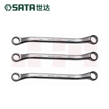 世达  42211全抛光双梅花扳手24x27mm 梅花板子