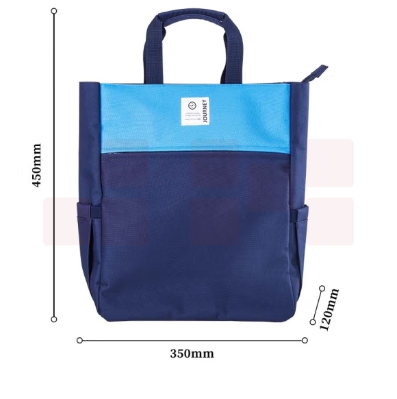 得力（deli） 补习袋资料袋会议袋便利袋 收纳包手提袋72498 蓝色