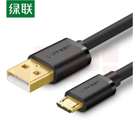  绿联 安卓数据线 充电线快充Micro USB车载充电器线转接头通用华为小米vivo/oppo红米三星荣耀手机1米10836黑