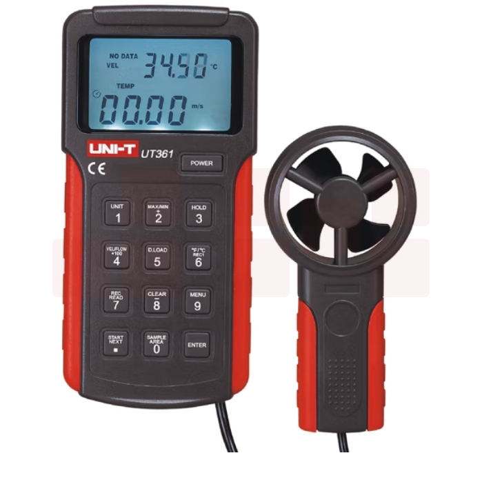 优利德 UT361 风速仪 风速计高精度数字风速计 测风仪 风温风湿度测量仪
