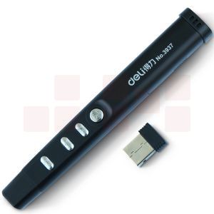 得力（deli）红光激光笔翻页笔200米投影笔电教笔教鞭ppt翻页笔红外线笔激光笔3937