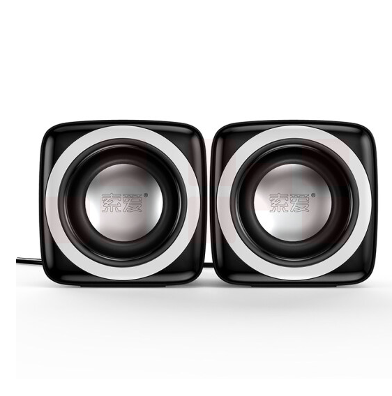 索爱 SA-C5 音响 电脑迷你小音箱  桌面有线低音炮