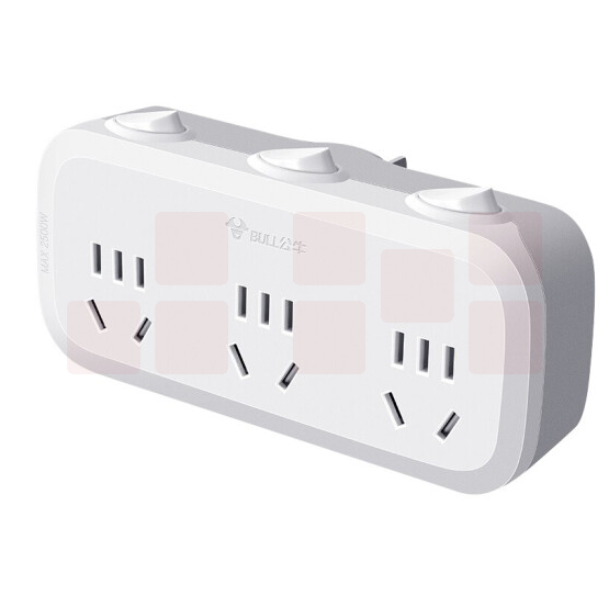 公牛转换插头GN-9333 3位分控插座 一转三插座/无线转换插座