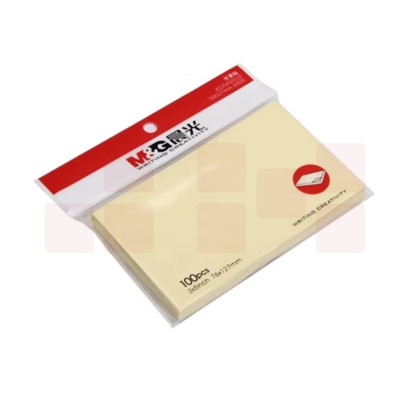 晨光100张便利贴 便签纸留言贴 76*127mm记事贴优事贴YS-05