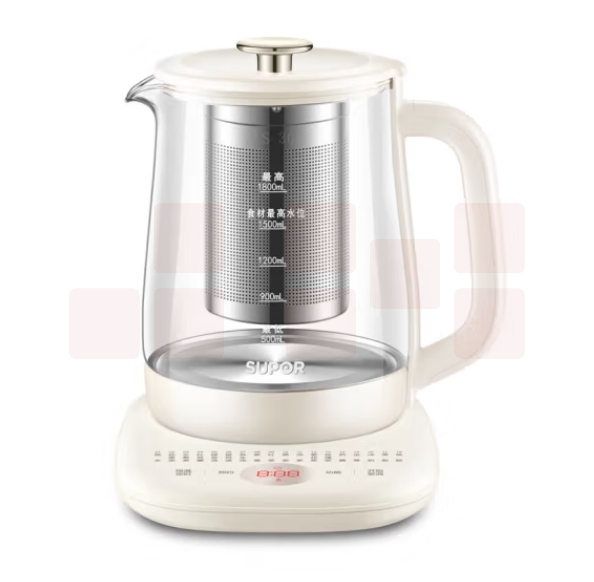 苏泊尔（SUPOR）SW-18YJ15A    1.8L 养生壶 煮茶器 花茶壶电茶壶 304不锈钢 玻璃面板带滤网   货号：JC