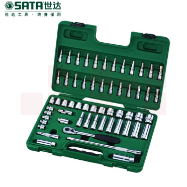 世达（SATA）58件10MM系列套筒组套货号09004