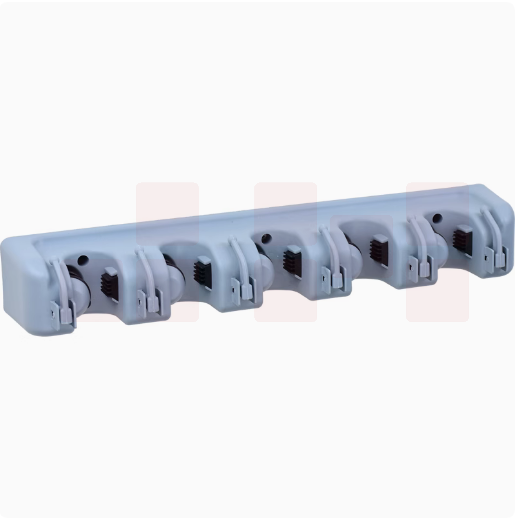 卫生间拖把架扫把架挂钩 5卡孔6钩  货号：JC