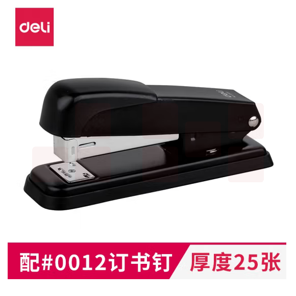 得力（deli）0309订书机轻便型订书机金属材质旋转加厚订书机12#