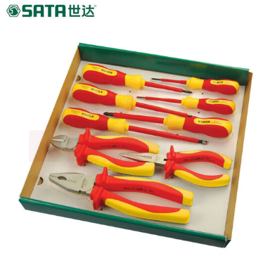 世达（SATA）9件VDE绝缘耐压工具组套货号09262