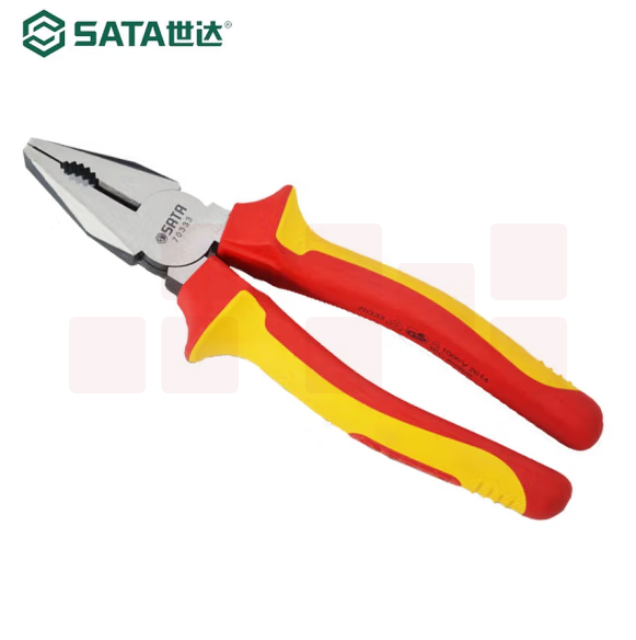 世达（SATA）70333VDE绝缘耐压钢丝钳8"