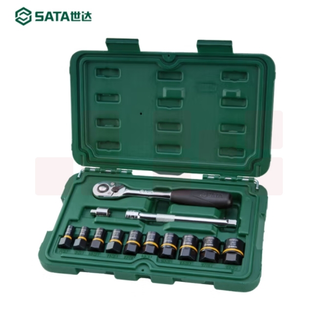 世达 09137 打滑螺栓拆卸套筒6.3x10MM拆卸套筒组套13件套
