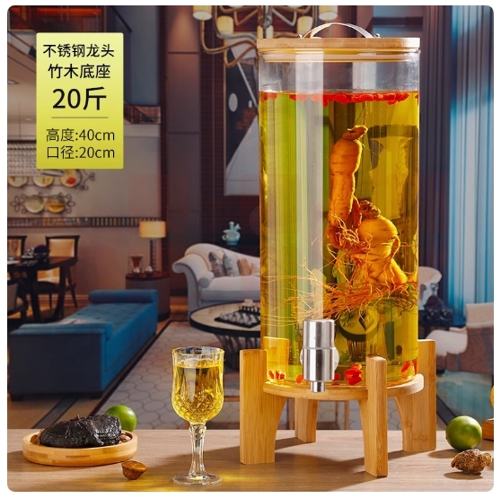 泡酒瓶带龙头泡酒坛 20斤   货号：LJ