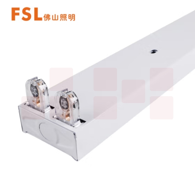 佛山（FSL）T8双管平盖支架1.2米 LED日光灯双管平盖双端供电双管平盖空支架（不含灯管）