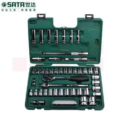 世达（SATA）46件12.5MM系列公英制套筒组套 货号09006