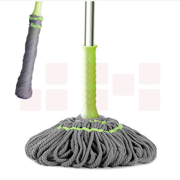 拧水纤维拖把 自拧水拖把 家庭办公室食堂用拖把    颜色随机