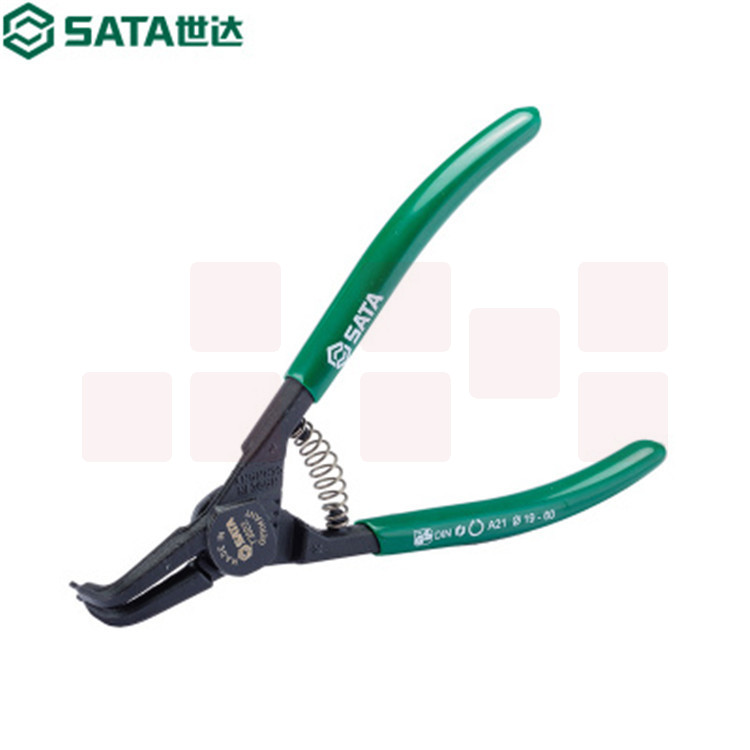 世达（SATA）	G系列德式轴用曲口卡簧钳5" (Ø1.3MM)	73021