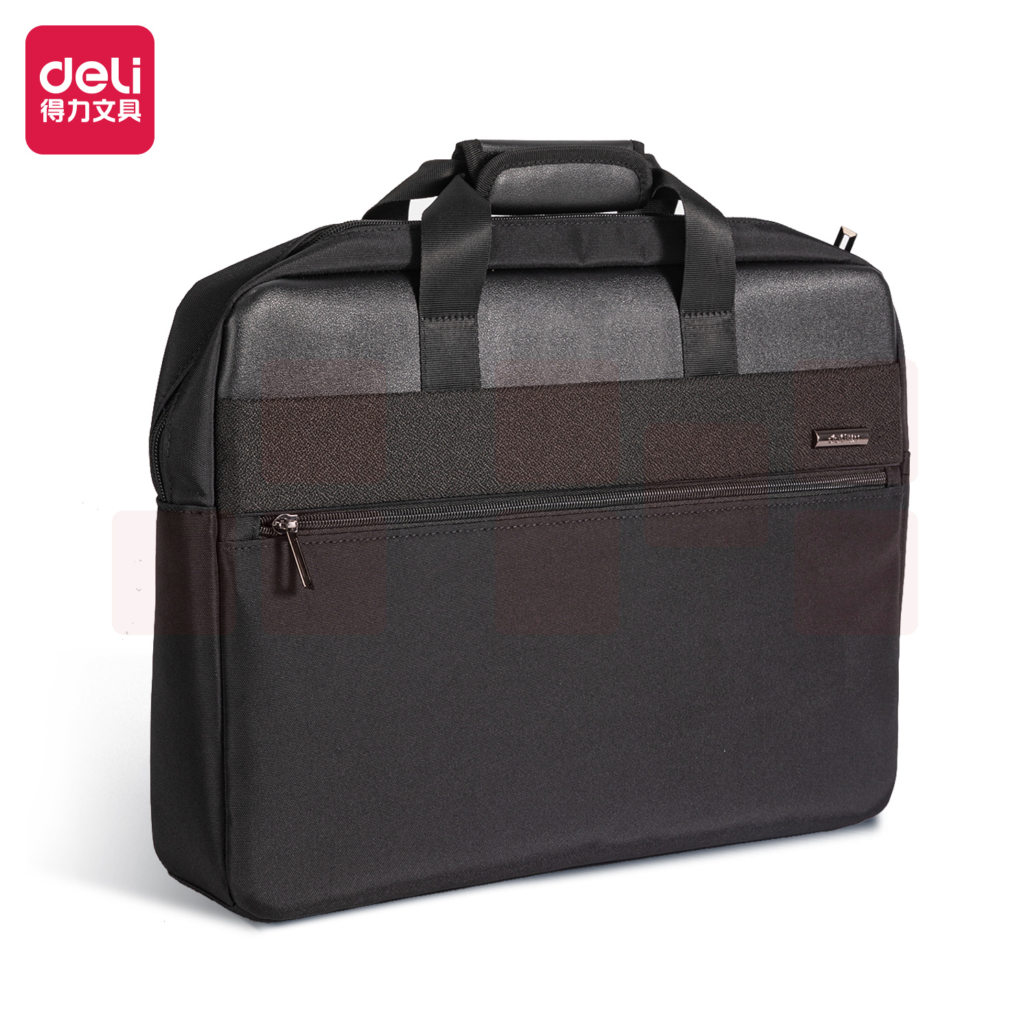 得力 公文包手提包15.6英寸电脑包410*320*65mm(黑色)63799