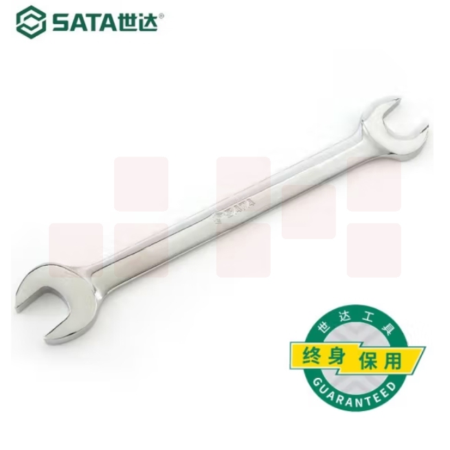 世达（SATA)    41206	全抛光双开口扳手14x17MM