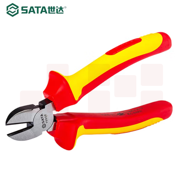 世达 6寸 VDE绝缘耐压斜嘴钳70232