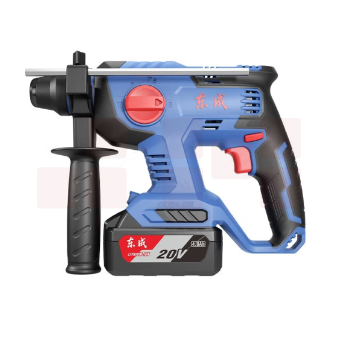 东成 DCZC22B 充电式无刷电锤20V4.0Ah 双电池 冲击钻电钻电镐三用