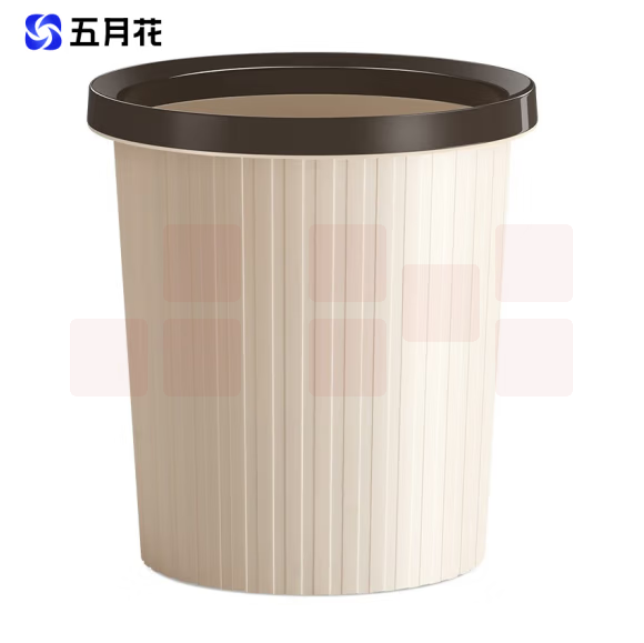 五月花  压圈垃圾桶大号11L  货号：JC