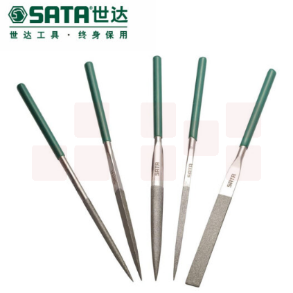 世达（SATA）5件套金刚石整形锉5x180MM货号03850