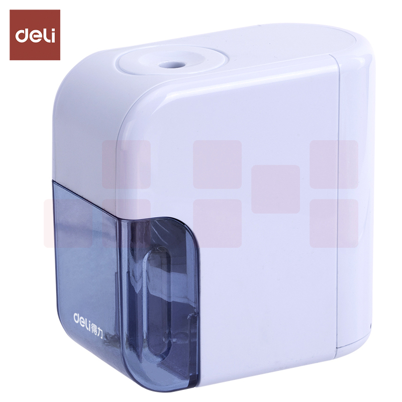 得力（deli）电动削笔机6.5-8mm铅笔卷笔刀削笔器0714